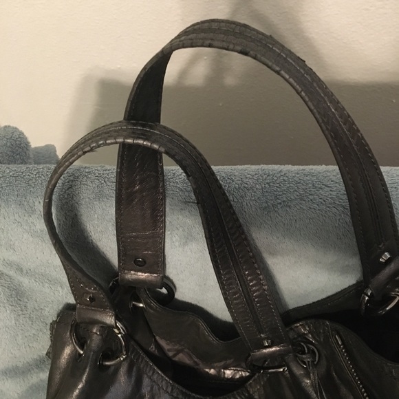 Michael Kors Astor Metallic Grey/Silver Large Hobo - Picture 10 of 14